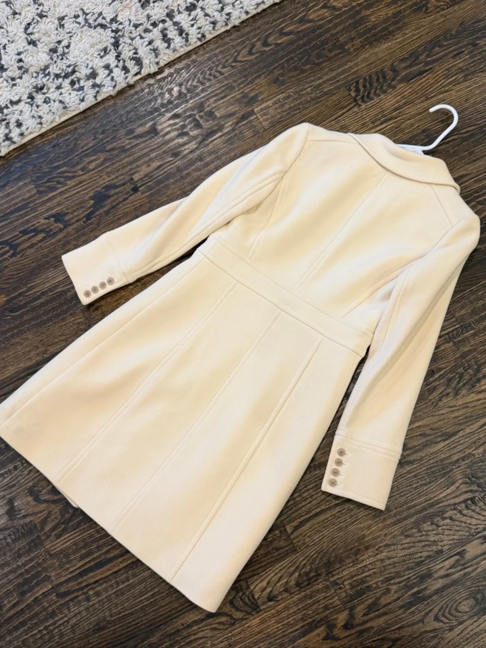 J.Crew Cream Wool Coat - Picture 3 of 6